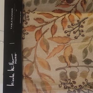 Nicole Miller Holiday Fall Thanksgiving Table Runner 16 x 72